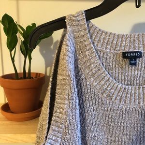 Torrid Cold Shoulder Knit Sweater